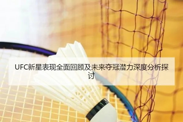 UFC新星表现全面回顾及未来夺冠潜力深度分析探讨 - KAIYUAN GAMES
